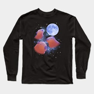 Capybara Full Moon Long Sleeve T-Shirt